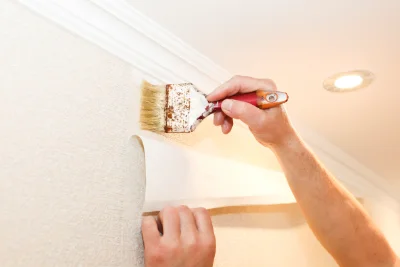 Pose de papier peint à Prunières — revêtements muraux et toiles de verre